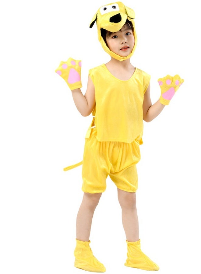 NIBEMINENT Children's performance costumes, stage animal performance costumes, summer short-sleeved animal clothing and dress-up - Image 1