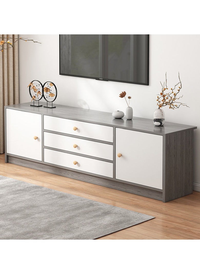 CityRiya-Long TV Stand, 140*30*54cm TV Table for 65+ Inch TV, TV Cabinet, TV Entertainment Center, Media TV Console Table with 2 Tier Storage Shelves, Television Stands for Living Room, Bedroom  - Image 1