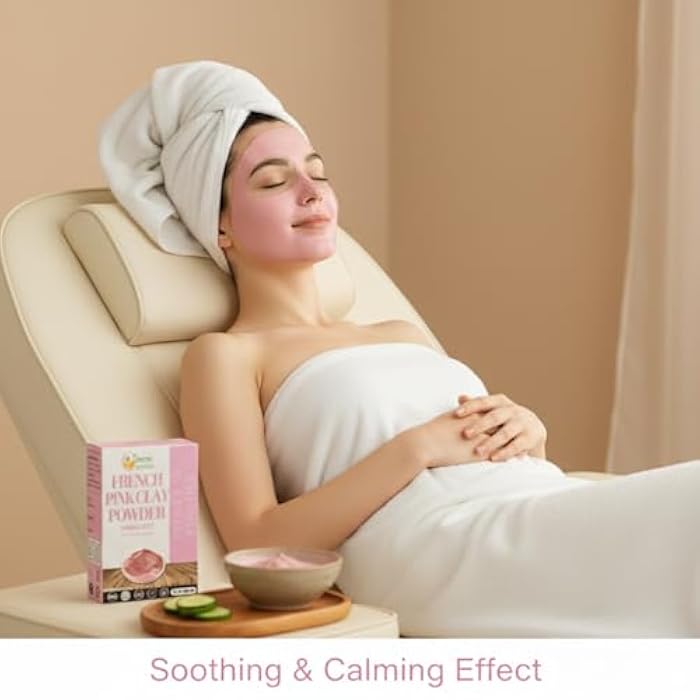 Herbs Botanica French Pink Clay/Rose Clay Powder Montmorillonite Kaolin Clay Powder Healing Clay for Face Mask Skin Care Detox, For Soap Making Clay French Skincare150 gms / 5.3 oz - Image 5