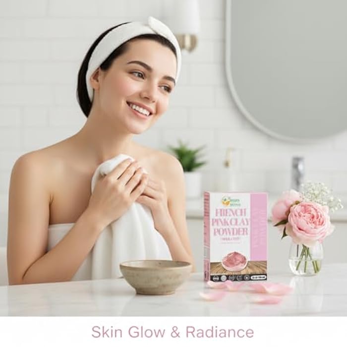 Herbs Botanica French Pink Clay/Rose Clay Powder Montmorillonite Kaolin Clay Powder Healing Clay for Face Mask Skin Care Detox, For Soap Making Clay French Skincare150 gms / 5.3 oz - Image 4