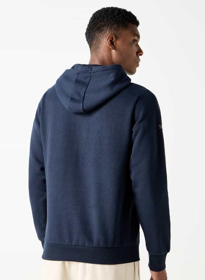 سبلاش فيڤ سويت شيرت منقوش بقبعة وأكمام طويلة وجيوب كنغر - Image 3