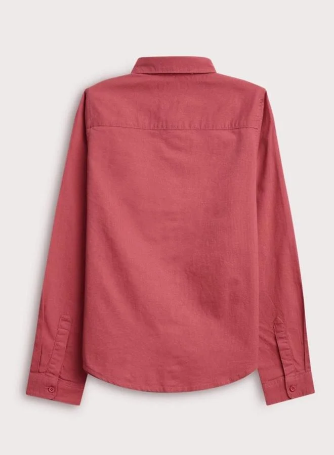 Bonkids Boy's shirts in regular fit cheary colour cotton fabric embellished pattern pull over closure woven weave type round collar type round neckline half sleeve length button down upper body wear type suitable for casual occasions – timeless style with a playful twist!