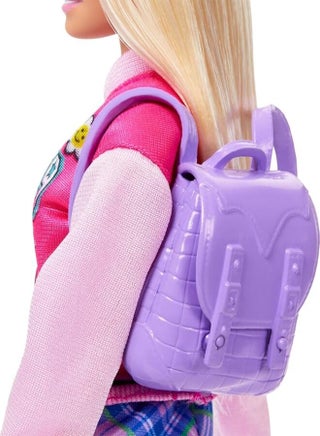 I Love School Doll & Accessories Toy Set, 7 Pieces Include Backpack, Laptop & More, Blonde Fashion Doll Wears Removable Look - view 3