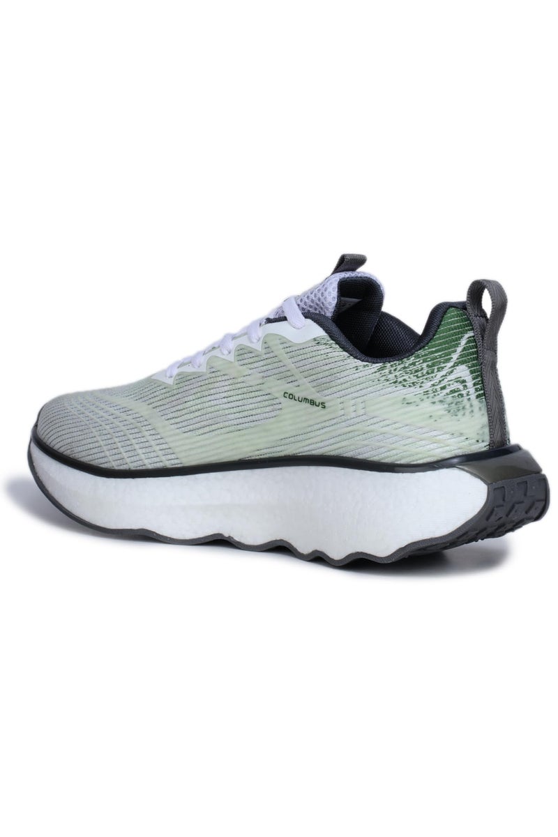 Columbus Viper Sports Shoes - Running Shoes|Walking Shoes| Training & Gym Shoe | Outdoors Shoe for Men (White & Olive), UK 8 - Image 4