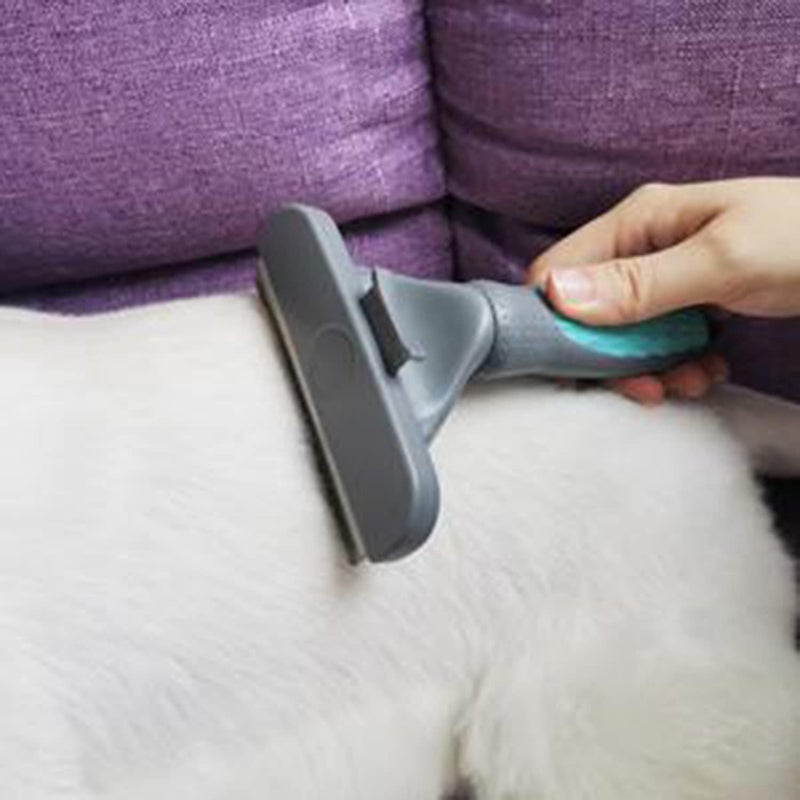 SWIUKPHE Pet Grooming Combs Dog Hair, Self Cleaning Pet De-Shedding Brush Set for Dog and Cat, Professional Pet Grooming Tool Kit for Long Short Haired Pets - Image 2