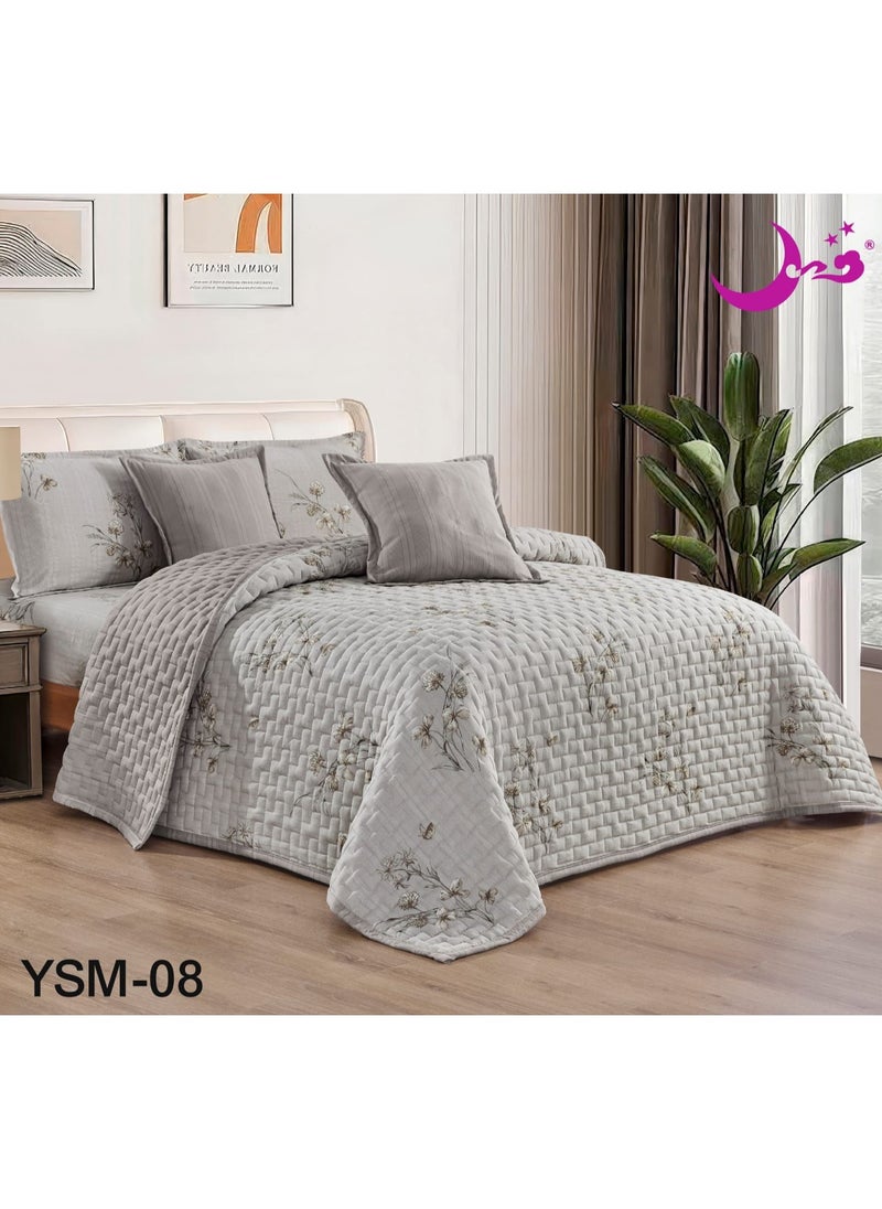Moon - Double quilt set with fixed compressed filling, consisting of 6 pieces, king size 230*250 cm - Image 1