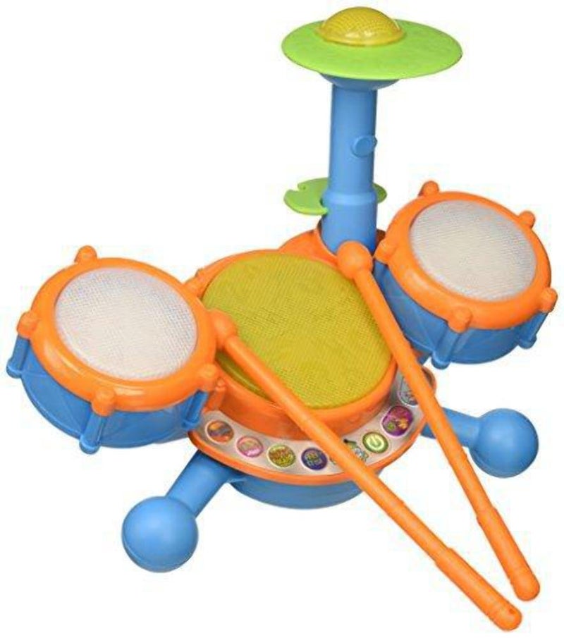 VTech KidiBeats Kids Drum Set, Orange - Image 3