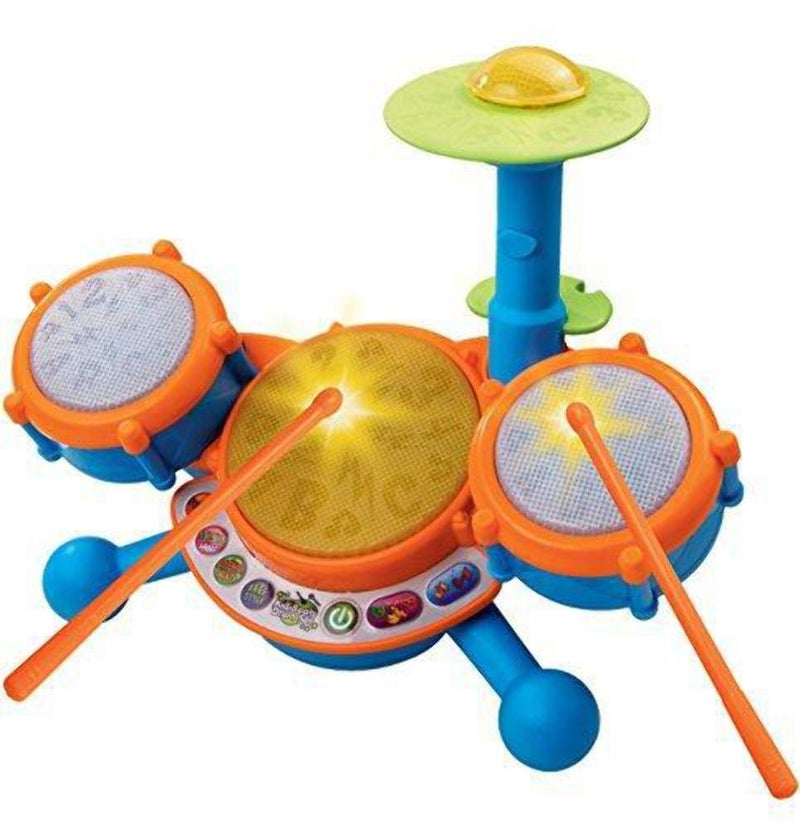VTech KidiBeats Kids Drum Set, Orange - Image 4