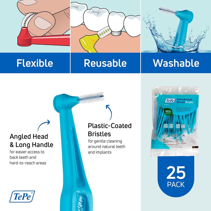Tepe Blue Interdental Brush 06mm 25 Pack - Image 5