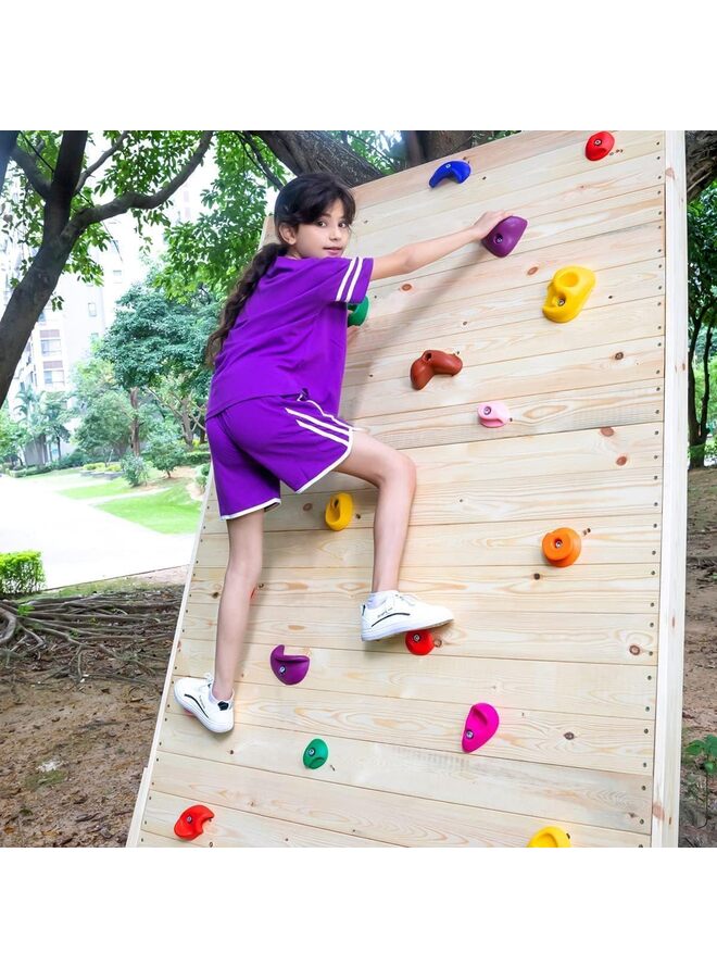 32 PCS Climbing Holds Multi Size for Kids, Adult Rock Wall Holds Climbing Rock Wall Grips for Indoor and Outdoor Playground Play Set - Image 3
