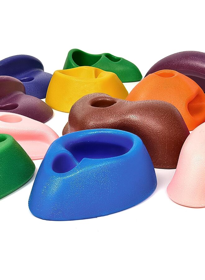 32 PCS Climbing Holds Multi Size for Kids, Adult Rock Wall Holds Climbing Rock Wall Grips for Indoor and Outdoor Playground Play Set - Image 5
