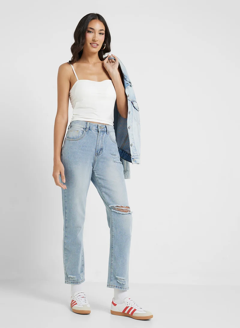 Ginger Basics Microfiber Cami Tank With Bra Top