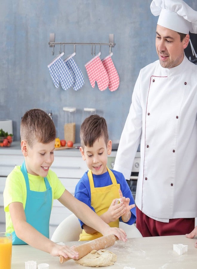 Remerry 6 Pair /12 Pcs Kids Oven Mitts for Play Kitchen, 6.8 x 4.7'', Thin Toddler Oven Mitts, Children Microwave Gill Glove for Safe Cooking Backing BBQ Griddle Game Accessories, Age 2-8(Red, Pink, Blue) - Image 5
