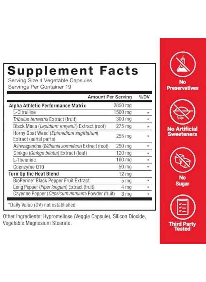 Force Factor - FORCE FACTOR Score!, 2-Pack, Nitric Oxide Supplement for Men, Nitric Oxide Booster with L-Citrulline and Tribulus terrestris to Improve Blood Flow and Enhance Performance, 152 Capsules - Image 1