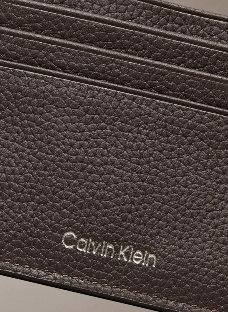 Calvin Klein Chocolate Martini Foil Embossed Logo Card Case for Men | Best Price UAE