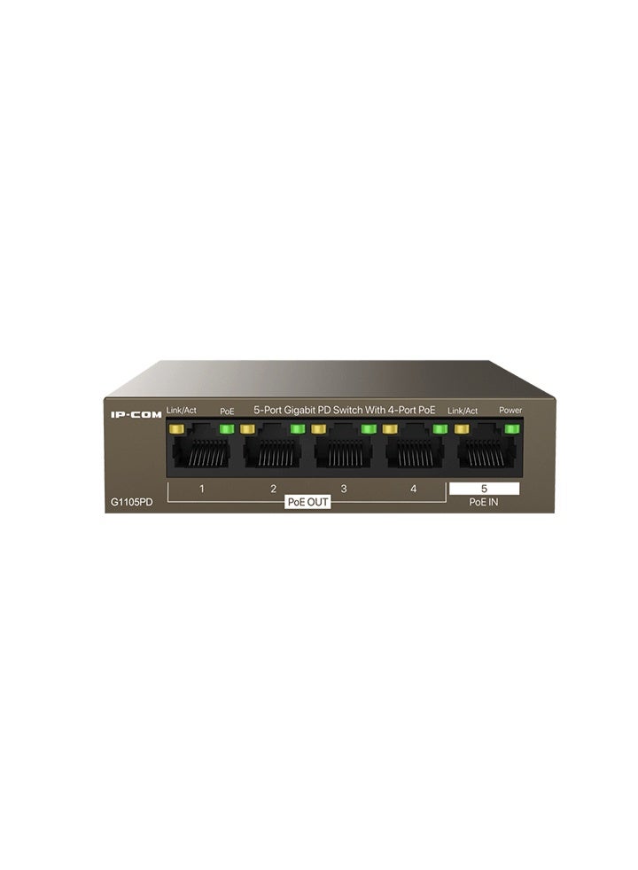 IP-COM G1105PD 5-Port Gigabit PD Switch with 4-Port PoE - Image 4