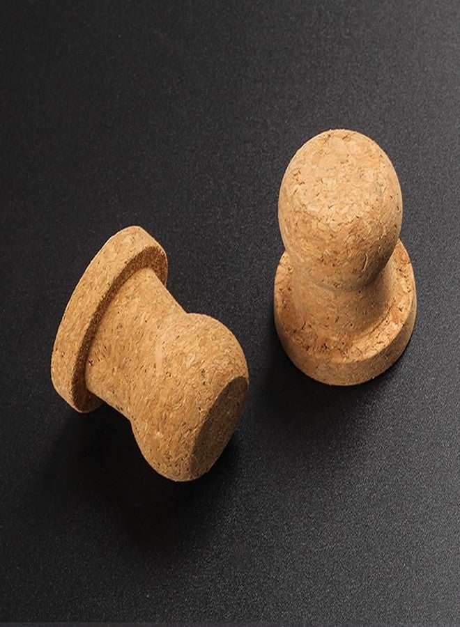 Luzen 2Pcs Tobacco Pipe Cork Knocker with Adhesive Bottom Replacement Cork Smoking Pipe Knocker Ashtray Pipe Cleaning Tool Accessories, Brown - Image 4