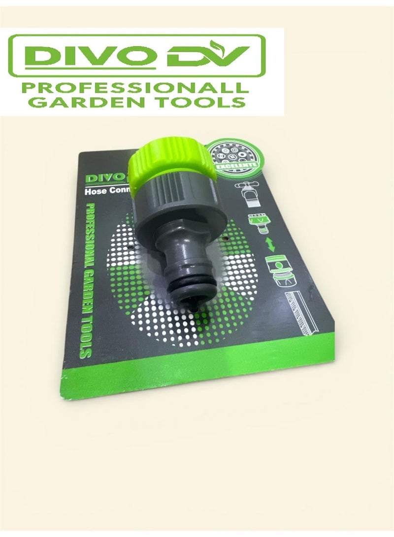 ديفو موصل خرطوم مياه للحديقة من ديفو – وصلة سريعة التركيب لفك وتثبيت الخرطوم بسهولة وبدون تسريب – أدوات حدائق احترافية | موديل DIVO – رقم البراند DVO714-37 - Image 4