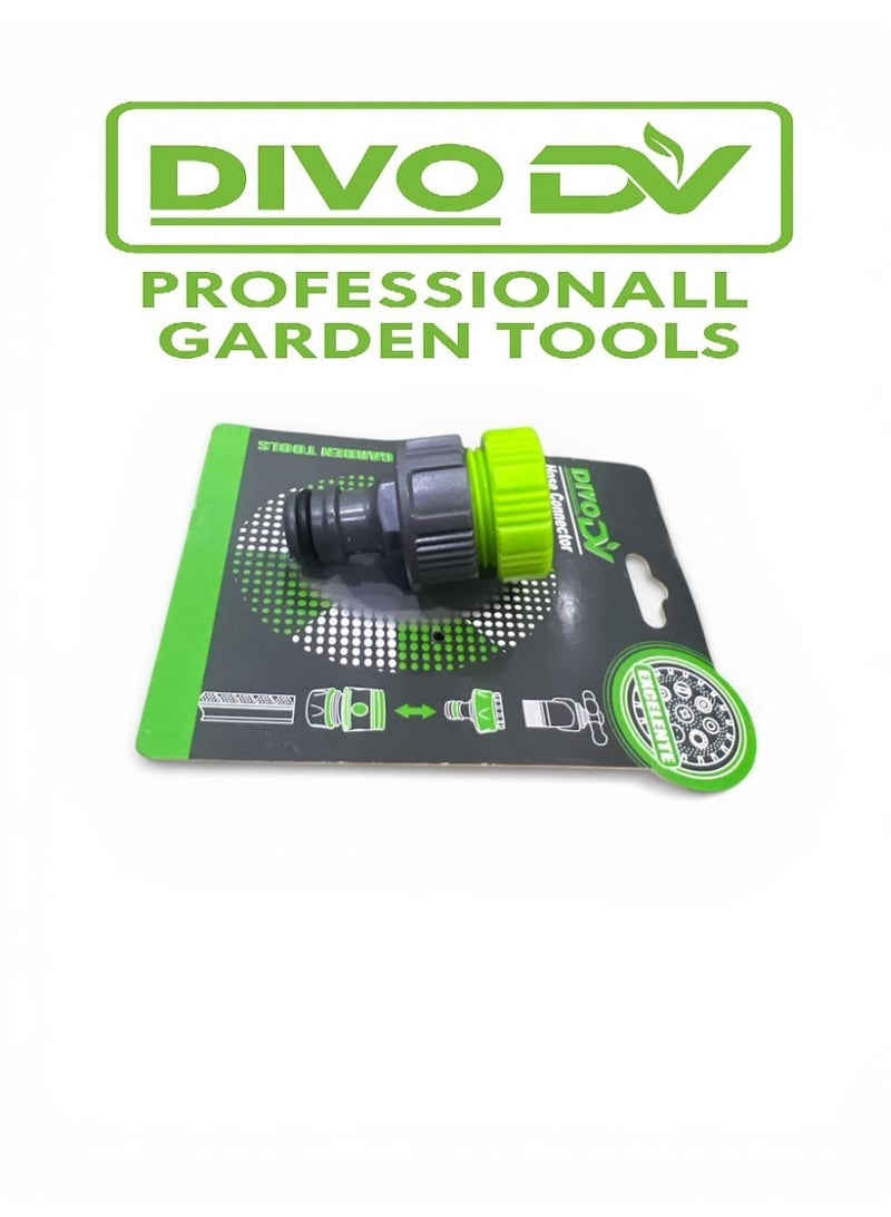 ديفو موصل خرطوم مياه للحديقة من ديفو – وصلة سريعة التركيب لفك وتثبيت الخرطوم بسهولة وبدون تسريب – أدوات حدائق احترافية | موديل DIVO – رقم البراند DVO714-37 - Image 5