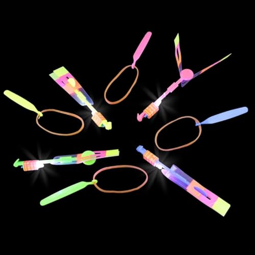 RINCO 12 Set Of Assorted Light Up Dragonfly Slingshots Party Favor Toys - Image 2