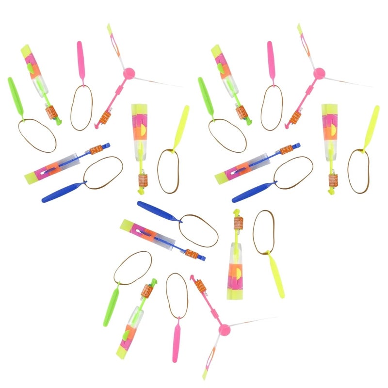 RINCO 12 Set Of Assorted Light Up Dragonfly Slingshots Party Favor Toys - Image 4