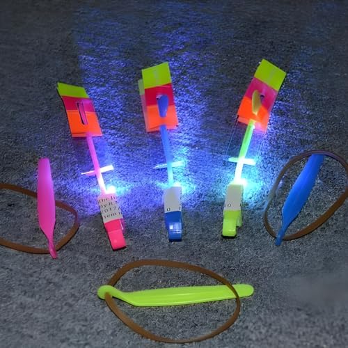 RINCO 12 Set Of Assorted Light Up Dragonfly Slingshots Party Favor Toys - Image 3