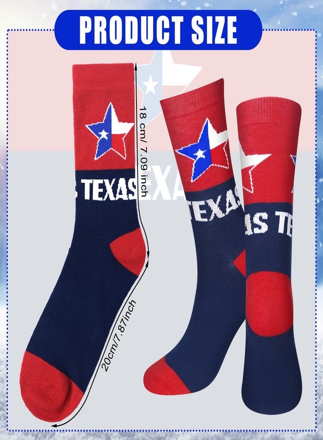 Skicuff جوارب Skicuff، 8 أزواج، جوارب تكساس سيتي الملونة والمرحة، هدية تذكارية رائعة للسفر والمدن، جوارب تكساس سيتي هدية مثالية لأعياد الميلاد والكريسماس للرجال والنساء - Image 3