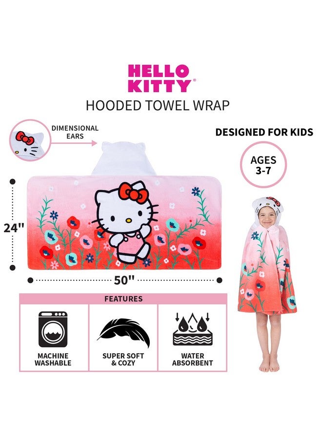 Franco منشفة هود قطنية ناعمة من هالو كيتي للحمام/المسبح/الشاطئ، 24 بوصة × 50 بوصة، من فرانكو كيدز - Image 5