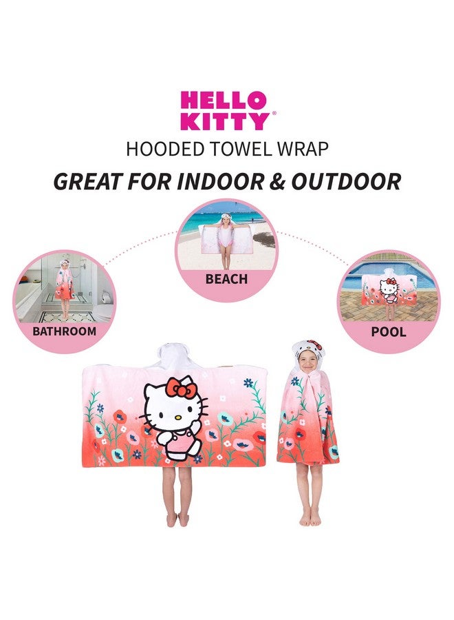 Franco منشفة هود قطنية ناعمة من هالو كيتي للحمام/المسبح/الشاطئ، 24 بوصة × 50 بوصة، من فرانكو كيدز - Image 4