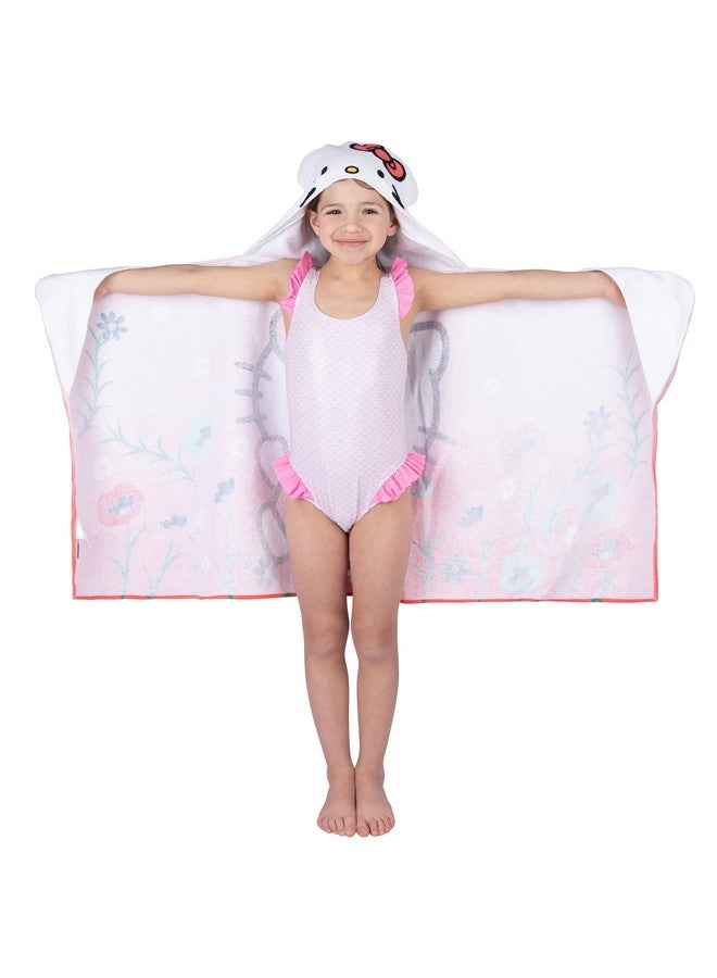 Franco منشفة هود قطنية ناعمة من هالو كيتي للحمام/المسبح/الشاطئ، 24 بوصة × 50 بوصة، من فرانكو كيدز - Image 2