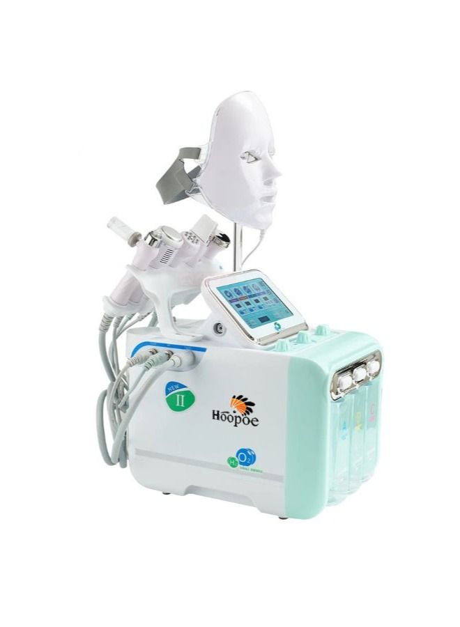 Hoopoe 7 in 1 Professional Hydra Facial Machine Facial Oxygen Machine Dermabrasion Facial Sprayer Skin Machine - Image 2