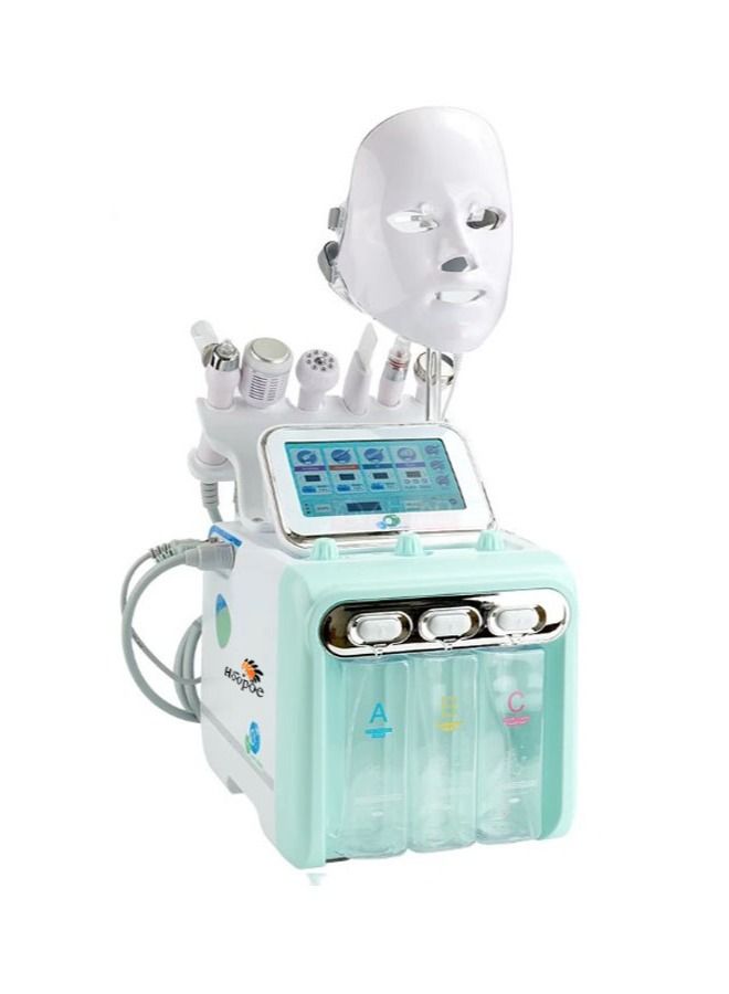 Hoopoe 7 in 1 Professional Hydra Facial Machine Facial Oxygen Machine Dermabrasion Facial Sprayer Skin Machine - Image 3