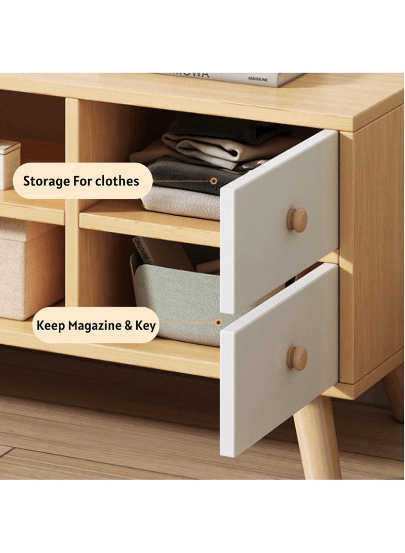 DubaiGallery خزانة تلفاز قابلة للتوسيع أثاث خزانة تلفاز لغرفة المعيشة خزانة تلفاز بسيطة على الطراز الاسكندنافي - Image 3