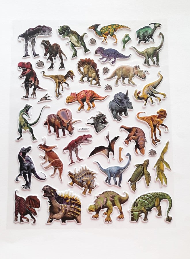 KCR Dinosaur Self Adhesive Stickers for Card Making, Scrap Booking, Craft Project Work Mobile Cases for Girls Kids or Art & Craft(Set of 2) - Image 4
