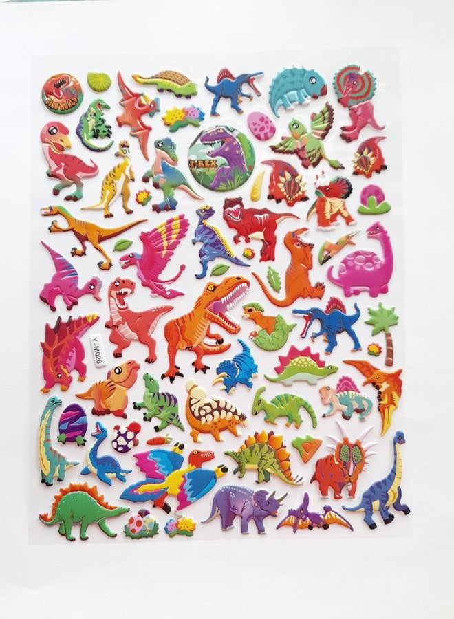 KCR Dinosaur Self Adhesive Stickers for Card Making, Scrap Booking, Craft Project Work Mobile Cases for Girls Kids or Art & Craft(Set of 2) - Image 5