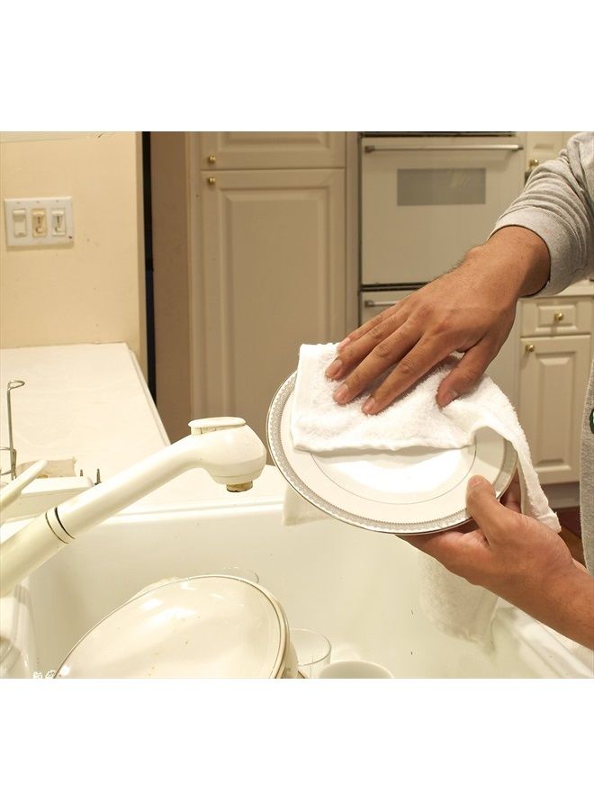 BC BARE COTTON 892-101-01 Washcloth, Set of 24, White - Image 3