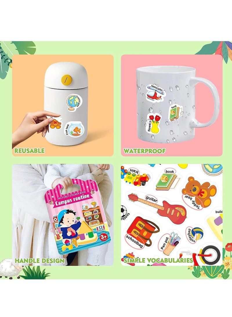 SYOSI Jelly Stickers Book for Kids 2-4, Reusable Toddlers 1-3, Quiet Busy Preschool Learning Activities Travel Toys Girls Boys Ages 3-6  - Image 5