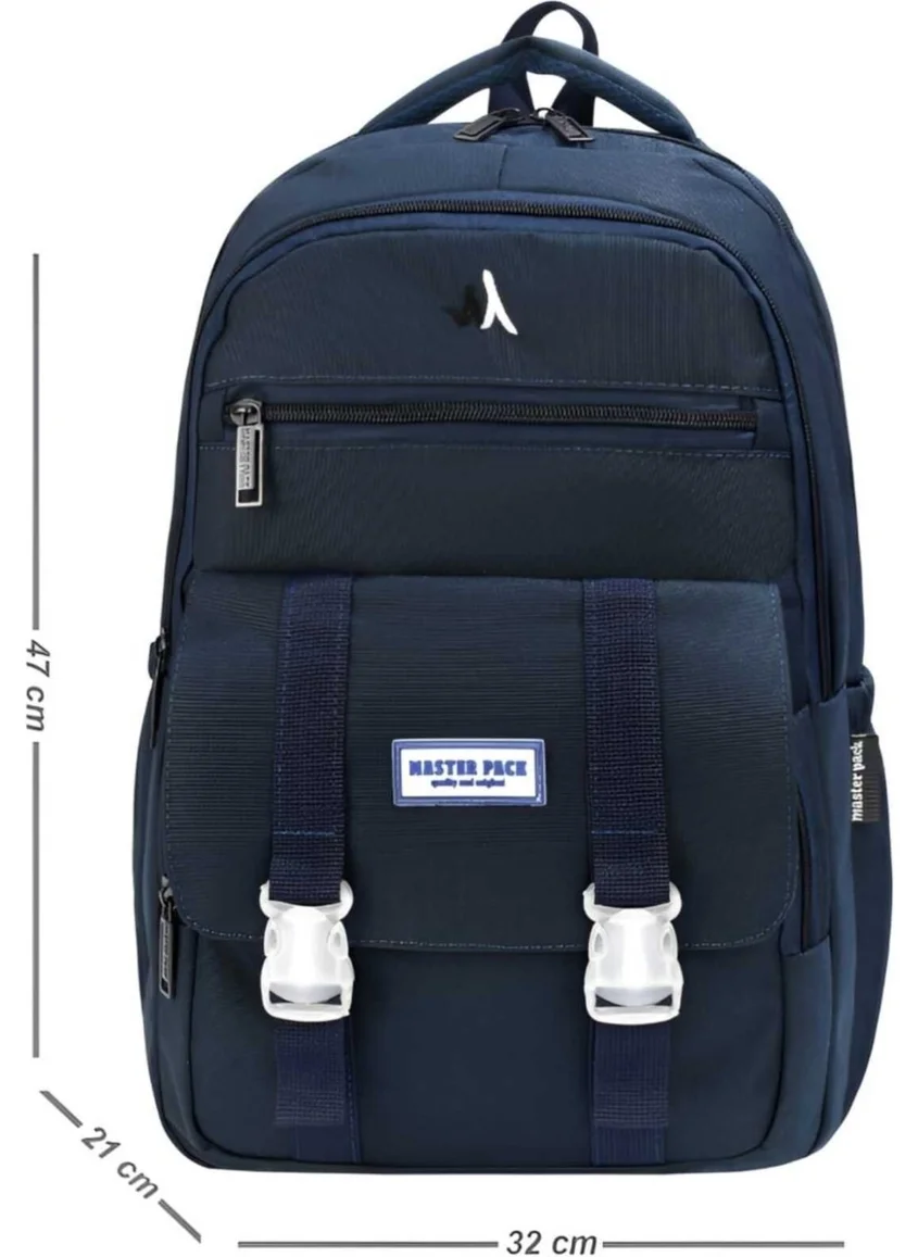 Tezzgelsin Unisex Waterproof Multi-Compartment Daily Backpack School Bag