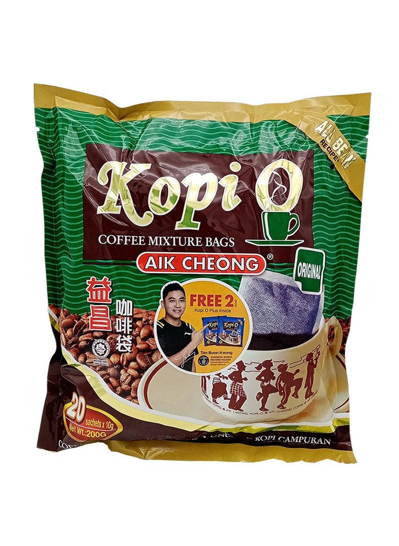 Generic Malaysia, Original AIK CHEONG Kopi O Coffee, Unsweetened, 100g(10*10g)  - Image 1