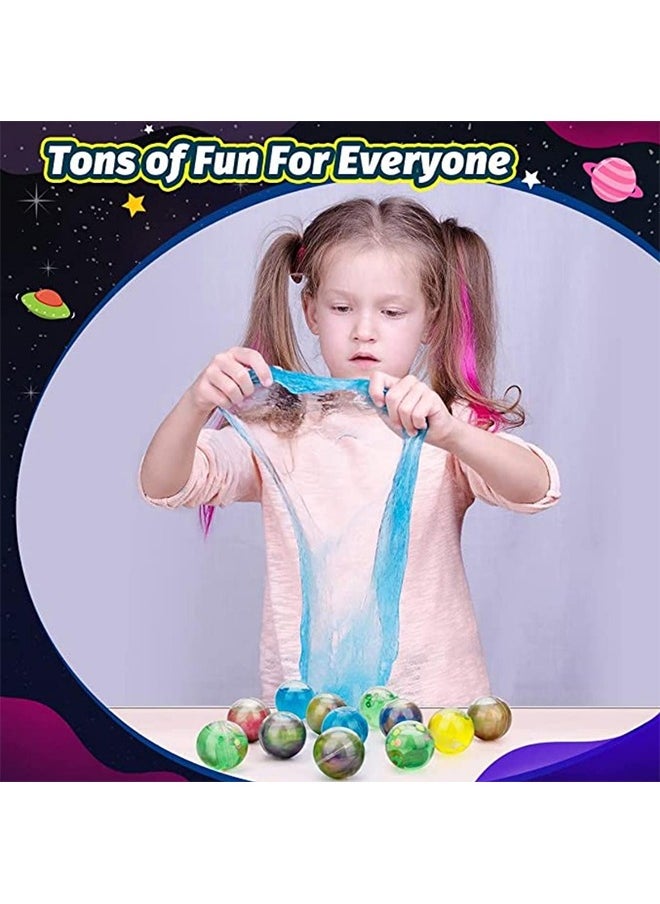 Beauenty Slime Party Favors, 24 Pack Galaxy Slime Ball - Stretchy, Non-Sticky, Mess-Free, Stress Relief, and Safe for Girls and Boys - Classroom Reward, Party Supplies  - Image 4