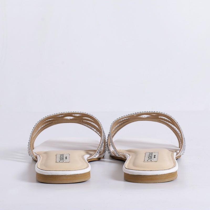 Crystalicious Hemal Handcrafted by Artisans Rhinestone Women Flats Cruelty-Free Comfort Sparkle & Modern Elegance - Image 5