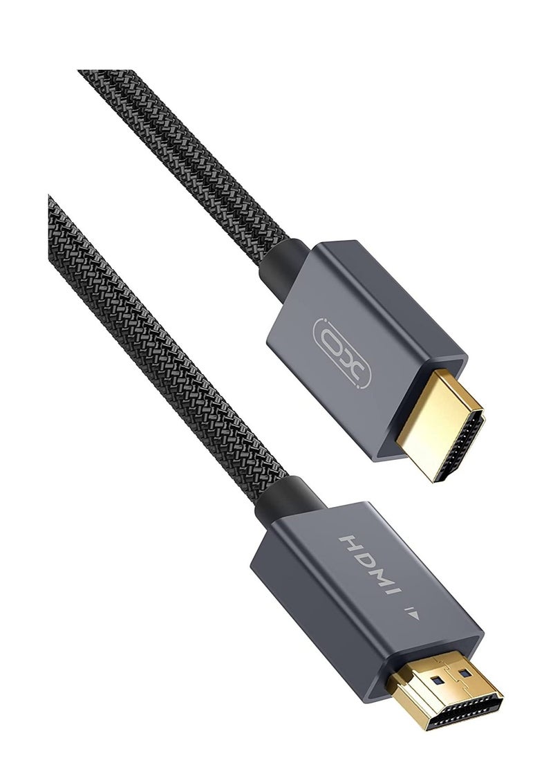 XO - XO GB001 8K UHD HDMI Cable, Up to 7640 * 4320@60HZ Play, 3D Visual Effect, Transmission Rate up to 5Gbps Compatible with Pc, Computer, Set top Box,SP4,HD TV, Monitor, Projector. (3 Meter) - Image 1