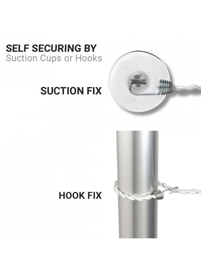 Go Travel Clothes Line, Easy-to-Hang Clothes Line with Polyester Rope and Rubber Suction Cups at Ends, Ideal for Hotels, Camping, RVs, Anywhere and Everywhere, Travel Essentials, 2.5 m (8 ft.) - Image 2