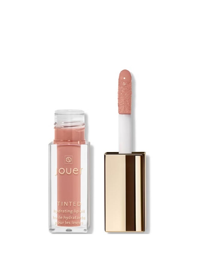 Jouer Cosmetics Tinted Hydrating Lip Oil - BARDOT, Sheer Milky Nude - Image 1