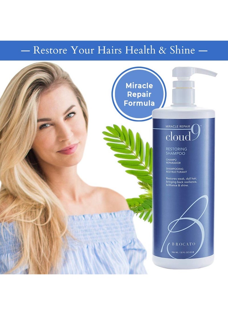Brocato Brocato Cloud 9 Restoring Shampoo by Beautopia Hair: Miracle Repair Moisturizing & Revitalizing Shampoo - 32 oz  - Image 2