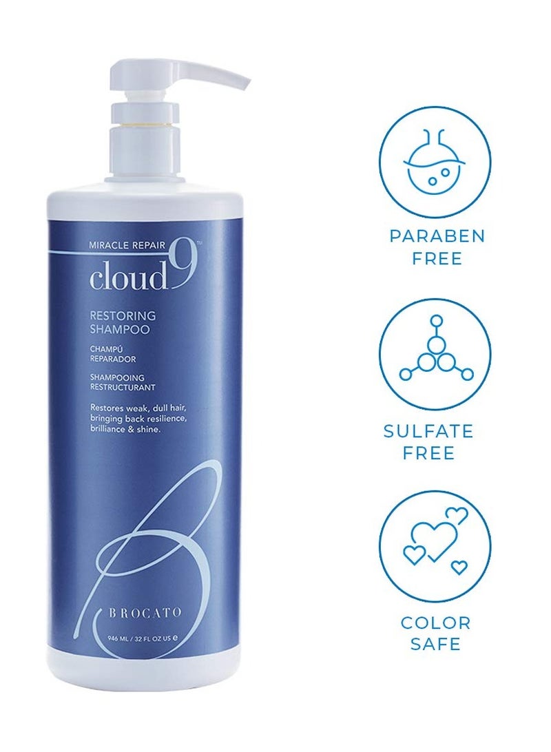 Brocato Brocato Cloud 9 Restoring Shampoo by Beautopia Hair: Miracle Repair Moisturizing & Revitalizing Shampoo - 32 oz  - Image 3