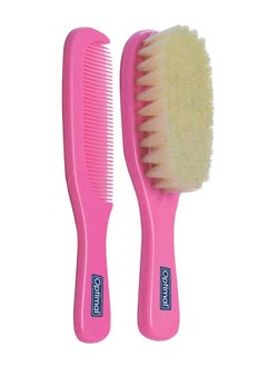 Optimal Brush And Comb Set, Pink  - Image 1