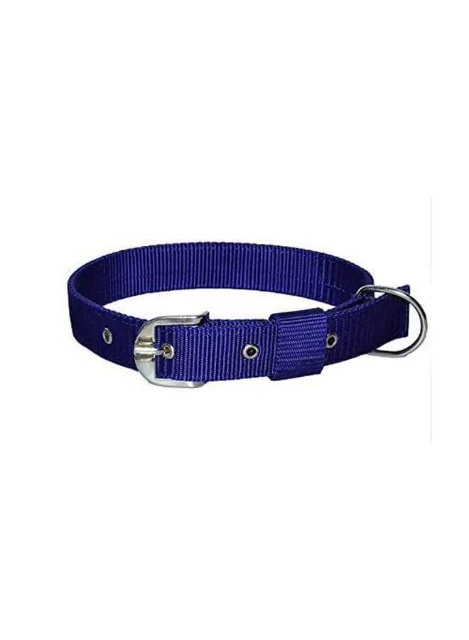 طقم طوق ومقود للكلاب مصنوع من النايلون الناعم القابل للتعديل مع عظام ومخالب، مناسب للسلالات الصغيرة والكبيرة (أزرق) - Image 3