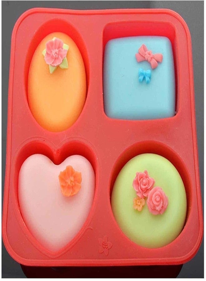 KITCHOOK قالب شوكولاتة سيليكون من كيتشوك، 4 قطع (عبوة واحدة) AJ 272 - Image 1