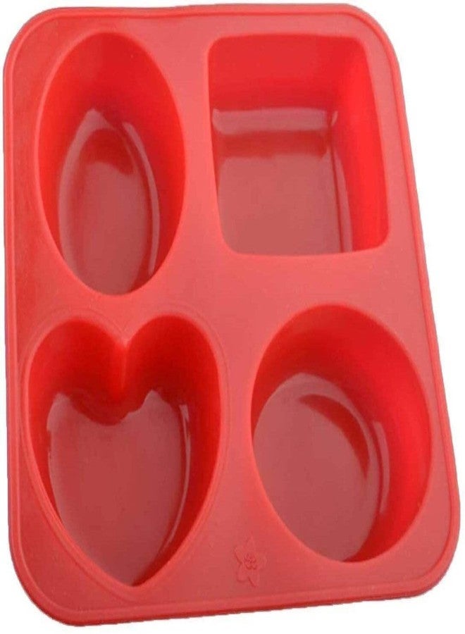 KITCHOOK قالب شوكولاتة سيليكون من كيتشوك، 4 قطع (عبوة واحدة) AJ 272 - Image 2